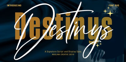 Destinys Font Poster 1