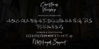 Christmas Worship Font Poster 8