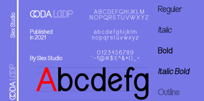Coda Loop Font Poster 5