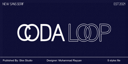 Coda Loop Font Poster 1