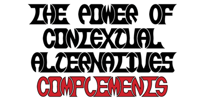 Complements Font Poster 3