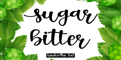 Sugar Bitter Font Poster 1
