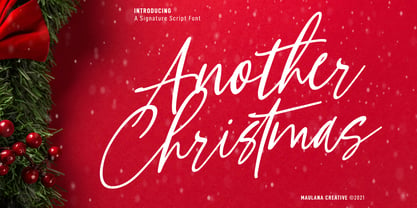 Another Christmas Font Poster 1