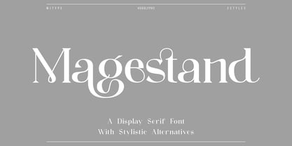 Magestand Font Poster 1
