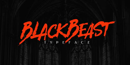 BlackBeast Typeface Font Poster 1
