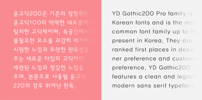 YD Gothic 200 Font Poster 5