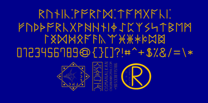 Ongunkan Runic Font Poster 6