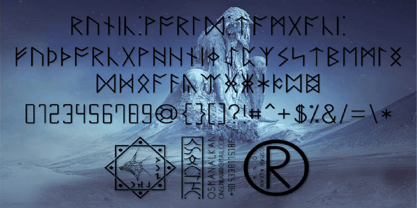 Ongunkan Runic Font Poster 2