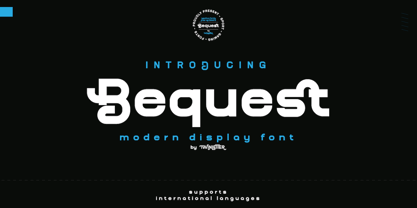 Bequest Font Poster 1