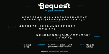 Bequest Font Poster 12