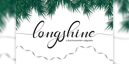 Long Shine Script Fuente Póster 1