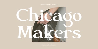 Chicago Makers Font Poster 1