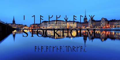 Ongunkan Sweden Futhark Font Poster 2