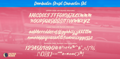 PM Doorbuster Script Font Poster 2