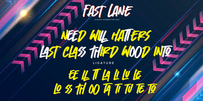 Fast Lane Fuente Póster 7