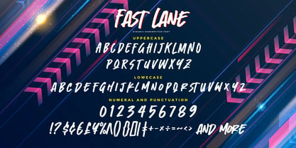 Fast Lane Font Poster 6
