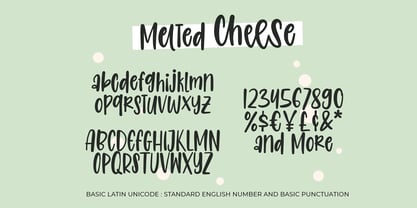 Melted Cheese Font Poster 2