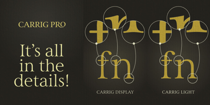 Carrig Pro Font Poster 4