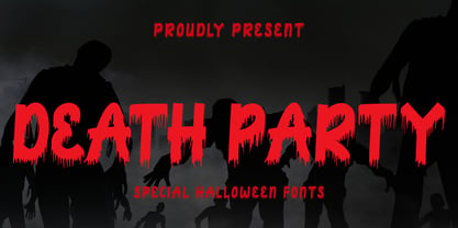Death Party Font Poster 1