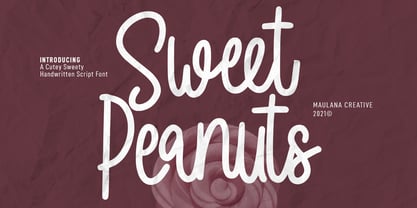 Sweet Peanuts Font Poster 1