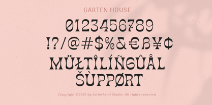 Garten House Font Poster 8