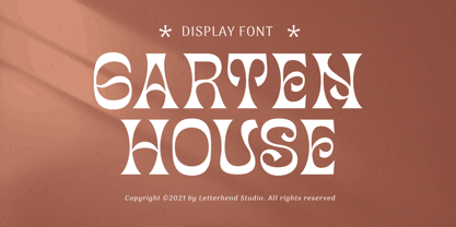 Garten House Font Poster 1