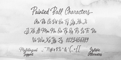 Painted Ball Font Poster 5