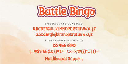 Battle Bingo Font Poster 6
