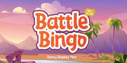 Battle Bingo Font Poster 1