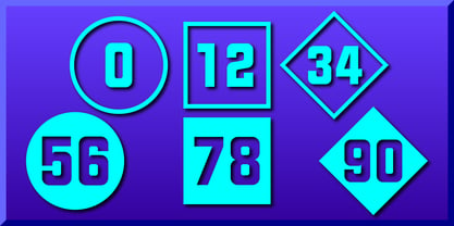 Numbers Style Two Font Poster 1