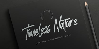 Timeless Nature Font Poster 1