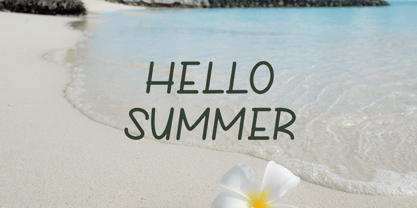 Summer Kali Font Poster 4