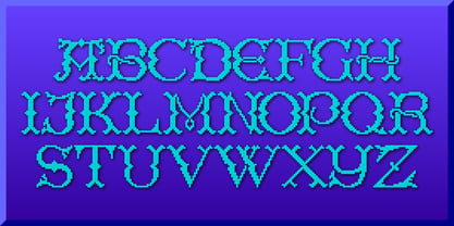 Cross Stitch Regal Font Poster 5