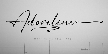 Adoreline Font Poster 1