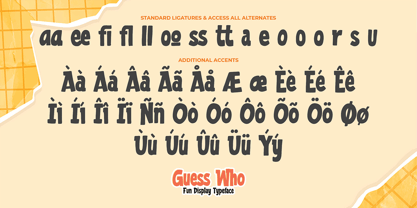 Guess Who Font Poster 7
