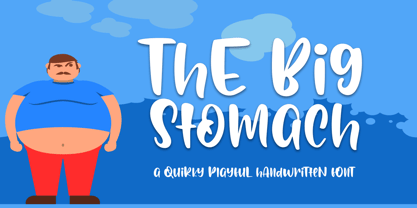 Big Stomach Font Poster 1