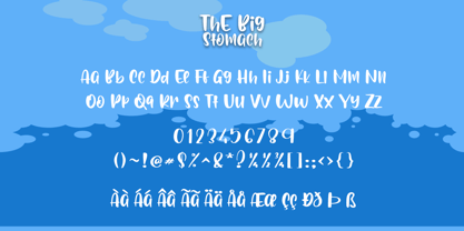 Big Stomach Font Poster 7