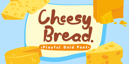 Cheesy Bread Font Poster 1