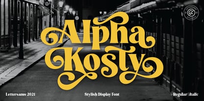 Alpha Kosty Font Poster 1