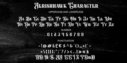 Aerishhawk Font Poster 5