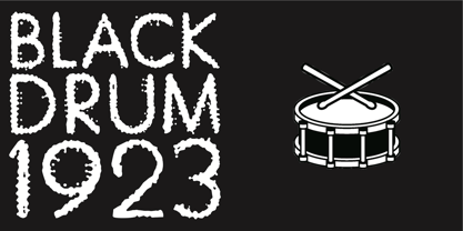 Black Drum Font Poster 1