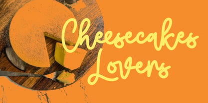 Cheesyfloat Font Poster 3