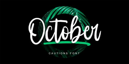 Cautions Brush Font Poster 3