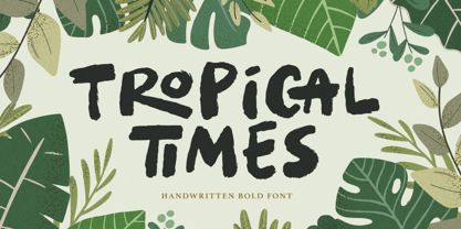 Tropical Times Font Poster 1