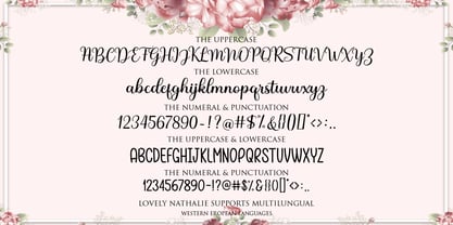 Lovely Nathalie Script Duo Font Poster 9