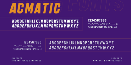 Acmatic Font Poster 10
