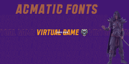 Acmatic Font Poster 3