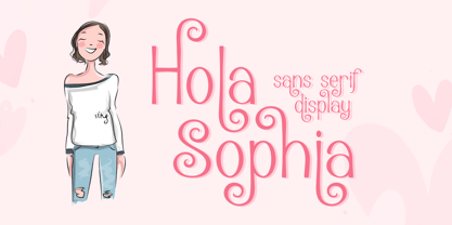 Hola Sophia Font Poster 1