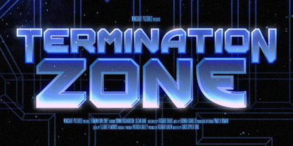 Space Armada Font Poster 6
