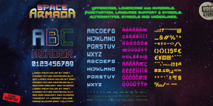 Space Armada Font Poster 3